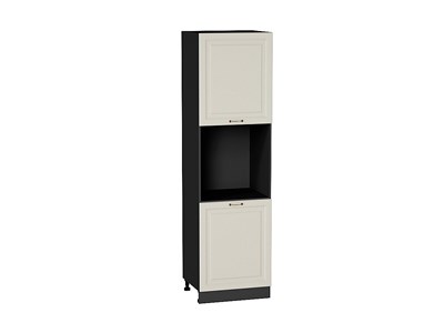 Шкаф пенал с 2-мя дверцами под технику Ницца Graphite, Агат, 2140 В*Ш*Г 2132*600*574, фасад МДФ  Агат, корпус  Graphite ms2510VVT_55061