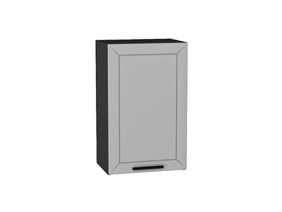 Шкаф верхний с 1-ой дверцей Глетчер Graphite, Гейнсборо Силк, 720, 450 В*Ш*Г 716*450*318, фасад МДФ  Гейнсборо Силк, корпус  Graphite ms2510VVT_43508