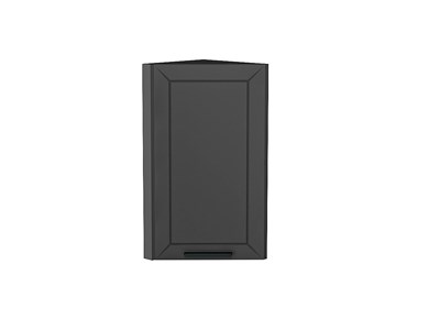 Шкаф верхний торцевой Глетчер Graphite, Маренго Силк, 720 В*Ш*Г 716*300*304, фасад МДФ  Маренго Силк, корпус  Graphite ms2510VVT_48946
