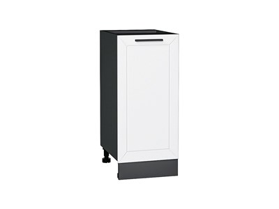 Шкаф нижний с 1-ой дверцей Глетчер Graphite, Айленд Силк, 350 В*Ш*Г 816*350*478, фасад МДФ  Айленд Силк, корпус  Graphite ms2510VVT_65344