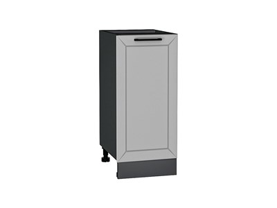 Шкаф нижний с 1-ой дверцей Глетчер Graphite, Гейнсборо Силк, 350 В*Ш*Г 816*350*478, фасад МДФ  Гейнсборо Силк, корпус  Graphite ms2510VVT_65353
