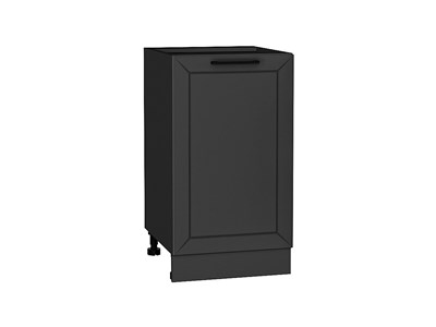 Шкаф нижний с 1-ой дверцей Глетчер Graphite, Маренго Силк, 450 В*Ш*Г 816*450*478, фасад МДФ  Маренго Силк, корпус  Graphite ms2510VVT_43639