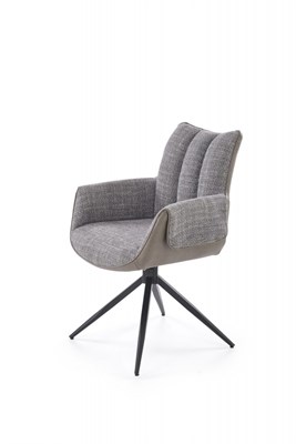 Стул кухонный Halmar K579 поворотный (серый/черный) ms2601SIGHAL_V-CH-K/579-KR-POPIEL