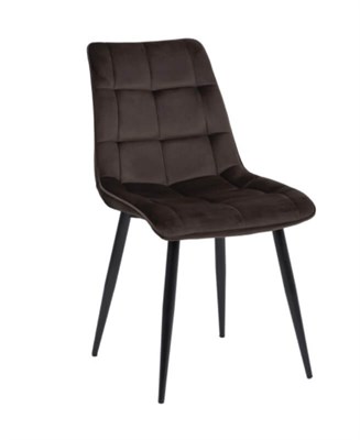 Стул кухонный Signal CHIC Velvet Bluvel 48 (коричневый/черный мат) ms2601SIGHAL_CHICVCBR