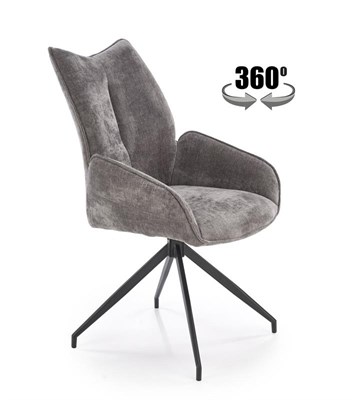 Стул кухонный Halmar K553 (серый/черный) ms2601SIGHAL_V-CH-K/553-KR-POPIELATY