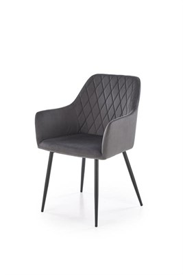 Стул кухонный Halmar K558 (серый/черный) ms2601SIGHAL_V-CH-K/558-KR-POPIELATY