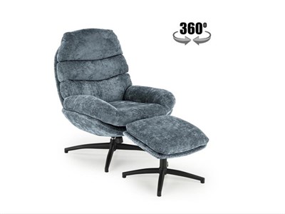 Кресло HALMAR DARIO синий/черный ms2601SIGHAL_V-CH-DARIO-FOT-NIEBIESKI
