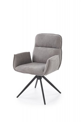 Стул кухонный Halmar K574 поворотный (серый/черный) ms2601SIGHAL_V-CH-K/574-KR-POPIEL