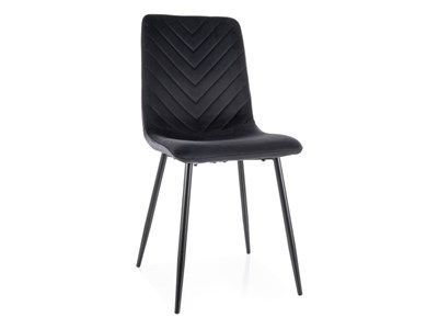 Стул кухонный Signal DAREN Velvet Bluvel 19 (черный/черный) ms2601SIGHAL_DARENVCC