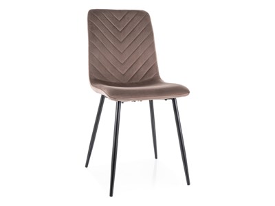 Стул кухонный Signal DAREN Velvet Bluvel 38 (капучино/черный) ms2601SIGHAL_DARENVCCA