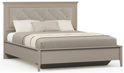 Кровать Классик/Classic LOZ160x200 с мягким элементом   Глиняный серый msk26brw_9977520