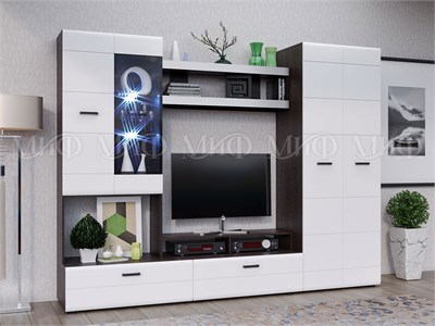 Гостиная Нэнси NEW 4  Белый глянец/Венге pn26mf_1440978146