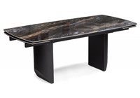 Керамический стол Маре 200(260)х100х77 neodom titanium lawa nero / черный 588045-mwdvl