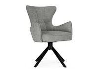 Стул на металлокаркасе Atlanta gray / black - комплект из 2 шт 15832-mwdvl