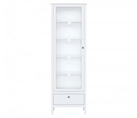 Шкаф-витрина Ева (Хельга) REG1W1S/65 с подсветкой белый BRW70003903-blBRWl