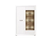 Шкаф с витриной Мальта REG1W1D с подсветкой BRW70002600-blBRWl