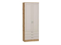 Шкаф двухстворчатый Стиль ШК-803 с ящиками Дуб Вотан, Cream Silk, Лофт sppr5VVTtoAR74497