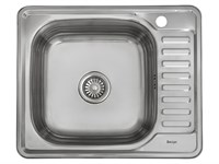 Мойка врезная 584818/0,8 1Ч1К (левая),  Нержавеющая сталь   ,    ,  180*580*480 sppr5VVTtoAR086-0092 (23386)