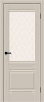 Межкомнатная дверь 200*70, Прима-3, Cream Silk / White Сrystal , ПЭТ sp2510BR_169-0330