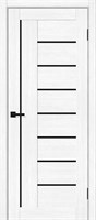 Межкомнатная дверь 200*60, Браво-29, Snow Melinga / Black Shine , Эко Шпон sp2510BR_153-4349