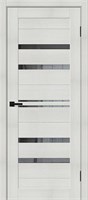 Межкомнатная дверь 200*60, Браво-30, Bianco Melinga / Mirox Grey , Эко Шпон sp2510BR_153-7602