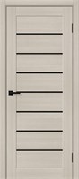 Межкомнатная дверь 200*80, Браво-22, Cream Melinga / Black Shine , Эко Шпон sp2510BR_153-7552