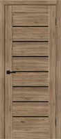 Межкомнатная дверь 200*70, Браво-22, Original Oak / Black Shine , Эко Шпон sp2510BR_153-4385