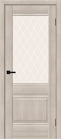 Межкомнатная дверь 200*90, Прима-3, Cappuccino Melinga / White Сrystal , Эко Шпон sp2510BR_153-1183
