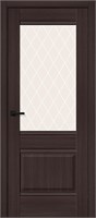 Межкомнатная дверь 200*80, Прима-3, Wenge Melinga / White Сrystal , Эко Шпон sp2510BR_153-1178