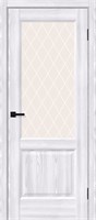 Межкомнатная дверь 200*60, Неоклассик-33, Riviera Ice / White Сrystal , Эко Шпон sp2510BR_153-0881