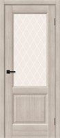 Межкомнатная дверь 200*80, Неоклассик-33, Cappuccino Melinga / White Сrystal , Эко Шпон sp2510BR_153-1339