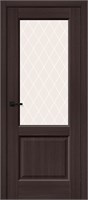 Межкомнатная дверь 200*60, Неоклассик-33, Wenge Melinga / White Сrystal , Эко Шпон sp2510BR_153-1407