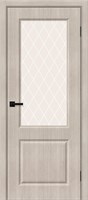 Межкомнатная дверь 200*70, Скинни-13, Cappuccino Melinga / White Сrystal , Эко Шпон sp2510BR_153-7479