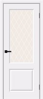 Межкомнатная дверь 200*90, Скинни-13, White Pro / White Сrystal , Винил sp2510BR_146-1795