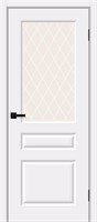 Межкомнатная дверь 200*60, Скинни-15, White Pro / White Сrystal , Винил sp2510BR_146-1800