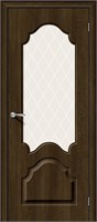 Межкомнатная дверь 200*60, Скинни-33, Dark Barnwood / White Сrystal , Винил sp2510BR_146-0435