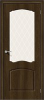 Межкомнатная дверь 200*70, Альфа-2, Dark Barnwood / White Сrystal , Винил sp2510BR_146-0228