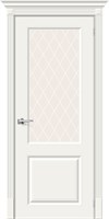Межкомнатная дверь 200*90, Скинни-13, Whitey / White Сrystal , Эмаль sp2510BR_013-0322