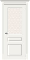 Межкомнатная дверь 200*60, Скинни-15.1, Whitey / White Сrystal , Эмаль sp2510BR_013-0215