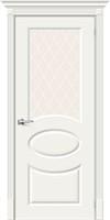 Межкомнатная дверь 200*70, Скинни-21, Whitey / White Сrystal , Эмаль sp2510BR_013-0256