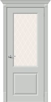 Межкомнатная дверь 200*90, Скинни-13, Grace / White Сrystal , Эмаль sp2510BR_013-0544