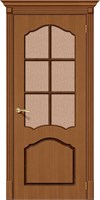 Межкомнатная дверь 200*90, Каролина, Ф-11 (Орех) / Риф. , Шпон sp2510BR_003-0124