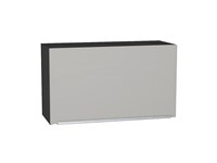 Шкаф верхний горизонтальный Фьюжн Graphite, Silky Light Grey, 460, 800 В*Ш*Г 458*800*318, фасад МДФ  Silky Light Grey, корпус  Graphite ms2510VVT_66567
