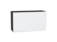 Шкаф верхний горизонтальный Фьюжн Graphite, Silky White, 460, 800 В*Ш*Г 458*800*318, фасад МДФ  Silky White, корпус  Graphite ms2510VVT_57213
