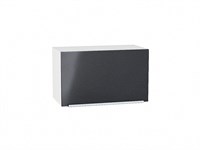 Шкаф верхний горизонтальный Фьюжн Белый, Anthracite, 360, 600 В*Ш*Г 358*600*320, фасад МДФ  Anthracite, корпус  Белый ms2510VVT_36735
