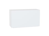 Шкаф верхний горизонтальный Фьюжн Белый, Silky White, 460, 800 В*Ш*Г 458*800*318, фасад МДФ  Silky White, корпус  Белый ms2510VVT_57189