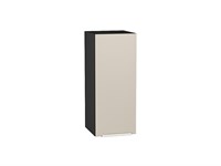 Шкаф верхний с 1-ой дверцей Фьюжн Graphite, Cream Silk, 720, 300 В*Ш*Г 716*300*320, фасад МДФ  Cream Silk, корпус  Graphite ms2510VVT_71923