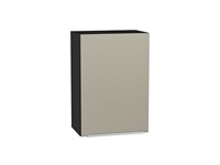 Шкаф верхний с 1-ой дверцей Фьюжн Graphite, Silky Grey, 720, 500 В*Ш*Г 716*500*320, фасад МДФ  Silky Grey, корпус  Graphite ms2510VVT_51992
