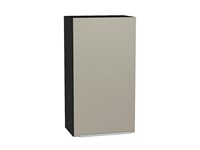 Шкаф верхний с 1-ой дверцей Фьюжн Graphite, Silky Grey, 920, 500 В*Ш*Г 920*500*320, фасад МДФ  Silky Grey, корпус  Graphite ms2510VVT_51997