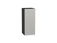 Шкаф верхний с 1-ой дверцей Фьюжн Graphite, Silky Light Grey, 720, 300 В*Ш*Г 716*300*320, фасад МДФ  Silky Light Grey, корпус  Graphite ms2510VVT_66598